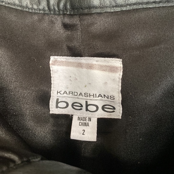 Kardashians Bebe Leather Shorts 2 - Picture 5 of 8